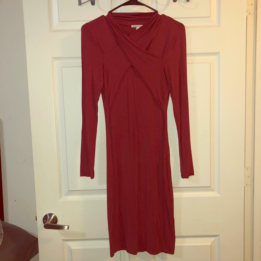 Knee Length Red Dress